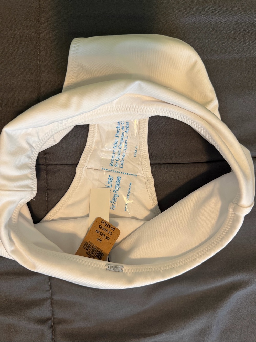 PINK Victoria's Secret White high waisted bottoms - Picture 4 of 4